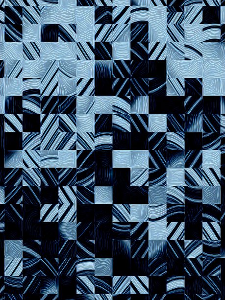 随机拆解，重新组合，做出规则的几何正方形设计图片下载