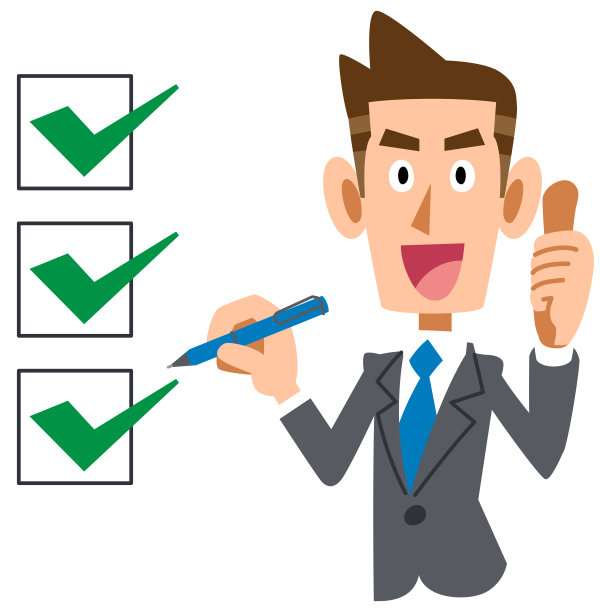 完成支票的商人的上半身图片下载