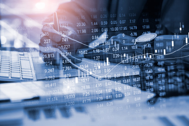 股票市场或外汇交易图形和烛台图表适合金融投资的概念。经济趋势背景的商业理念和所有的艺术作品设计。抽象的金融背景。图片下载