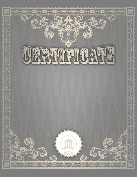 证书或文凭设计。图片下载