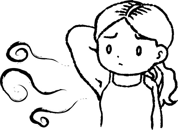 患腋臭的妇女图片下载