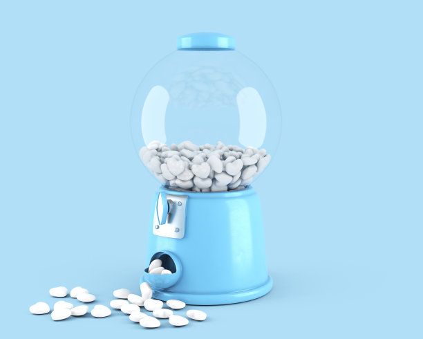 彩色泡泡糖机图片下载