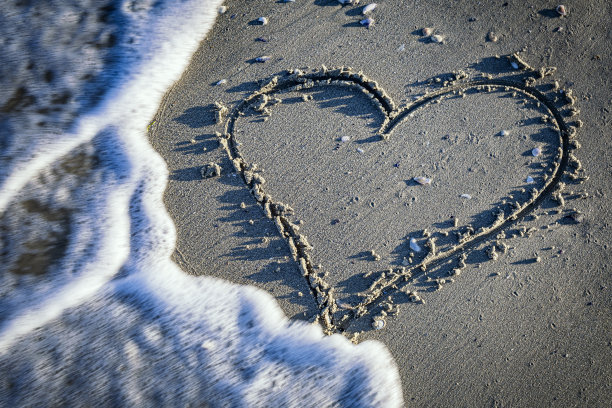 心在沙图片下载