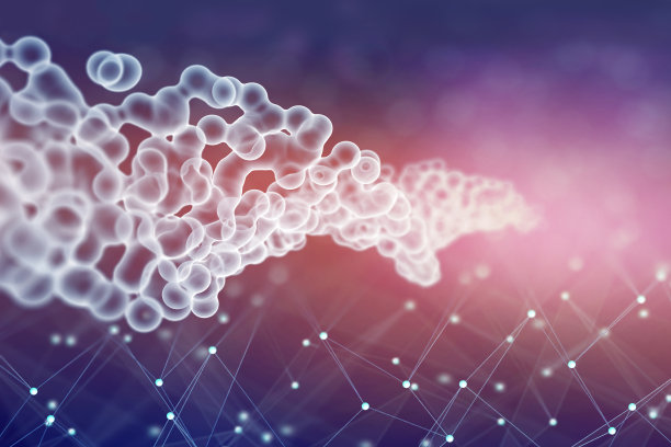 分子宇宙，抽象的科学背景图片下载