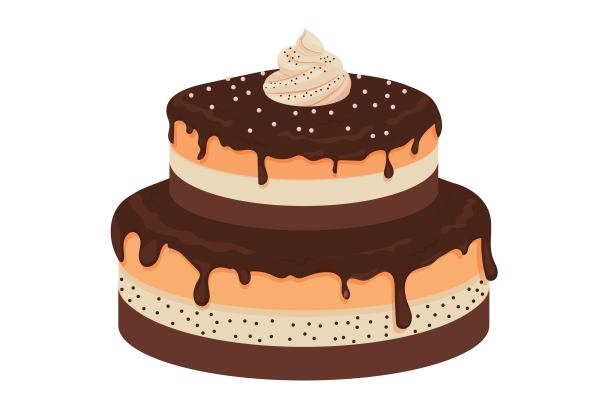 细致而浪漫的粉色蛋糕，为迎接情人节，釉上抽象的现代背景。海报、横幅或贺卡。图片下载