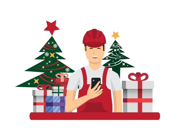 新年海报上的工人戴着头盔图片下载