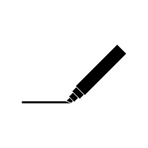 标记图标，标志孤立在白色背景上图片下载