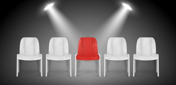 空椅子。招聘矢量概念。招聘工作。工作椅空空如也，职位空缺说明图片下载