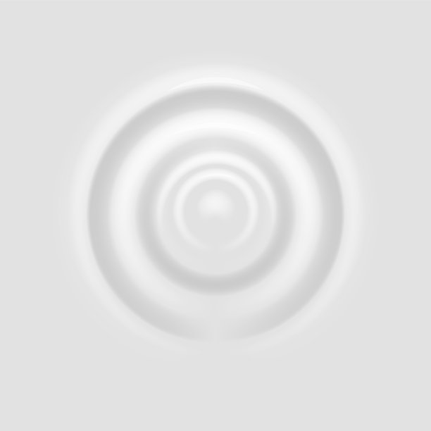 牛奶溅。波纹在白色的表面，现实的滴落在奶油乳制品液体产品，酸奶，洗剂或油漆，宏观上的水滴在饮料，圆波矢量插图图片下载