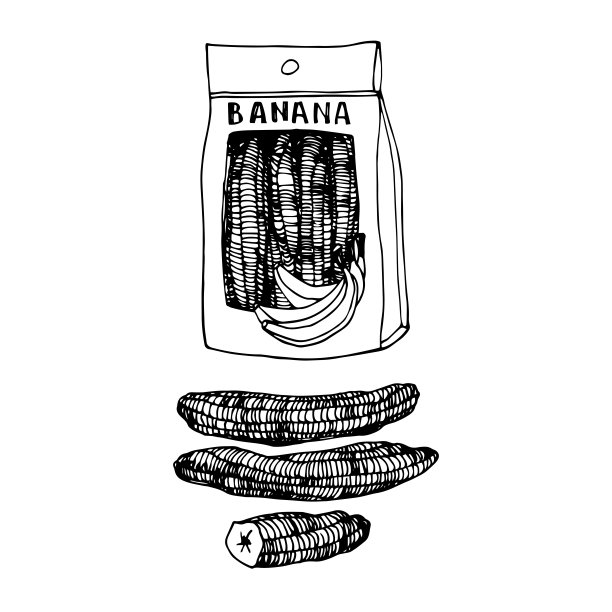 袋装香蕉干，美味的食品，甜水果图片下载