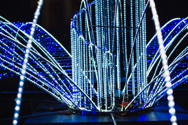 圣诞节的霓虹灯图片下载