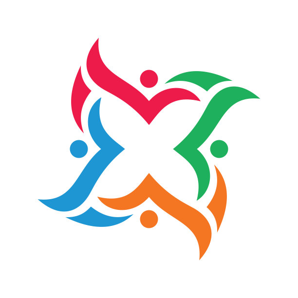 社会媒体-向量图标符号模板概念插图。人类的性格。人的迹象。抽象的符号。设计元素。图片下载