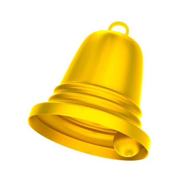 白色背景上的金钟。孤立的3 d演示图片下载