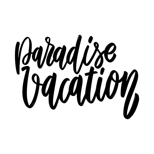 度假的天堂。在白色背景上刻字短语。设计元素海报，卡片，横幅，标志。矢量图图片下载