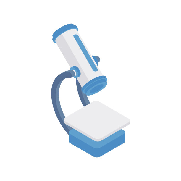 矢量插图的卡通显微镜的研究概念设计图片下载