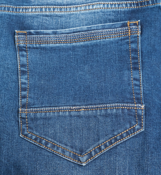 蓝色牛仔裤口袋里图片下载