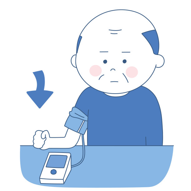 患有低血压的老人。图片下载