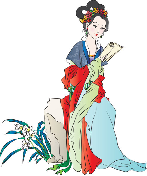 中秋节的仙女素材图片