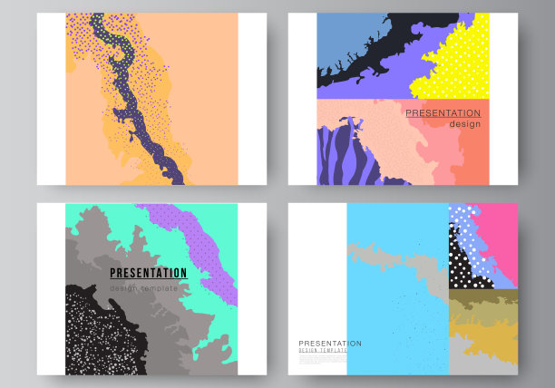 矢量布局的演示幻灯片设计模板，多用途的演示宣传册模板，宣传册封面。日本模式模板。亚洲风格的景观背景装饰。图片下载