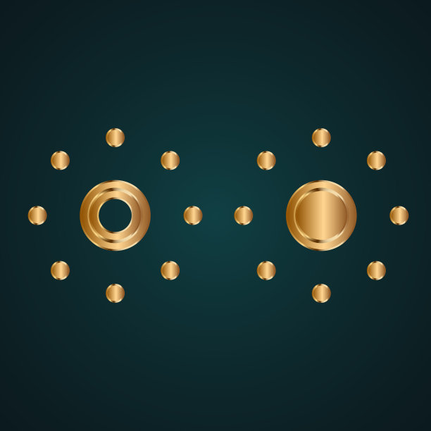 亮度图标向量标志。梯度黄金图片下载