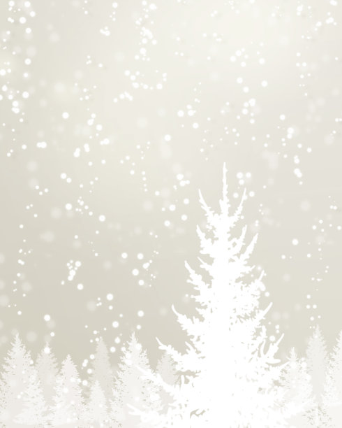 冬天的背景插图，雪闪闪发光(银色)图片下载