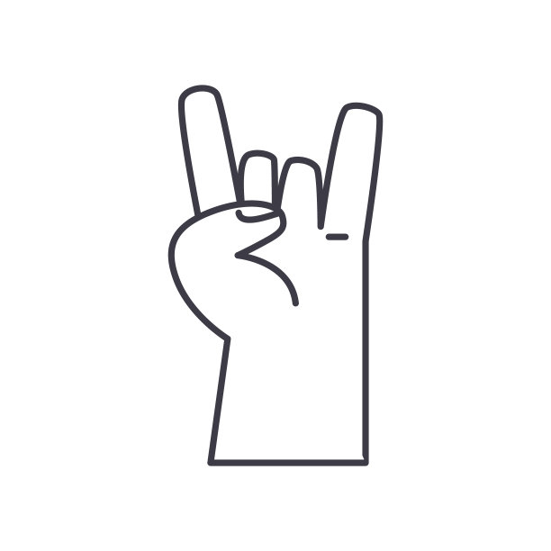 岩石符号图标，线性隔离插图，细线矢量，网页设计标志，轮廓概念符号与可编辑笔画在白色背景上。图片下载