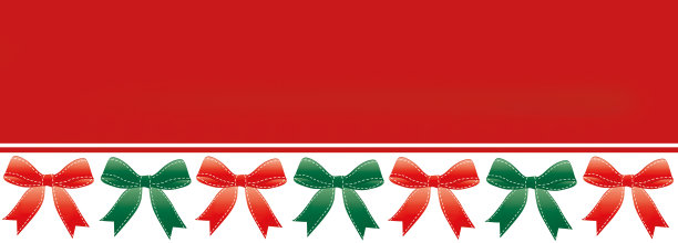 节日的绿色和红色丝带插图背景图片下载