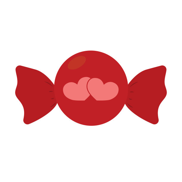 孤立的浪漫的心糖果图片下载