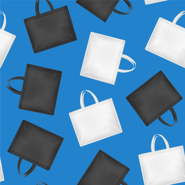 逼真的3d详细的空白手提袋销售图片下载