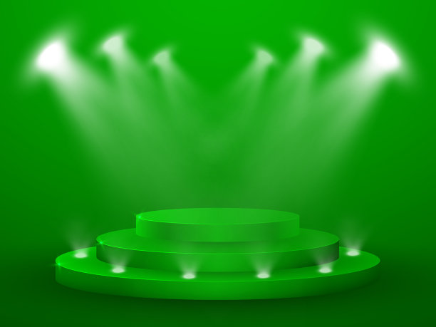 3d渲染抽象组成与讲台图片下载