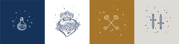 复古设置在老学校纹身风格与瓶子图片下载