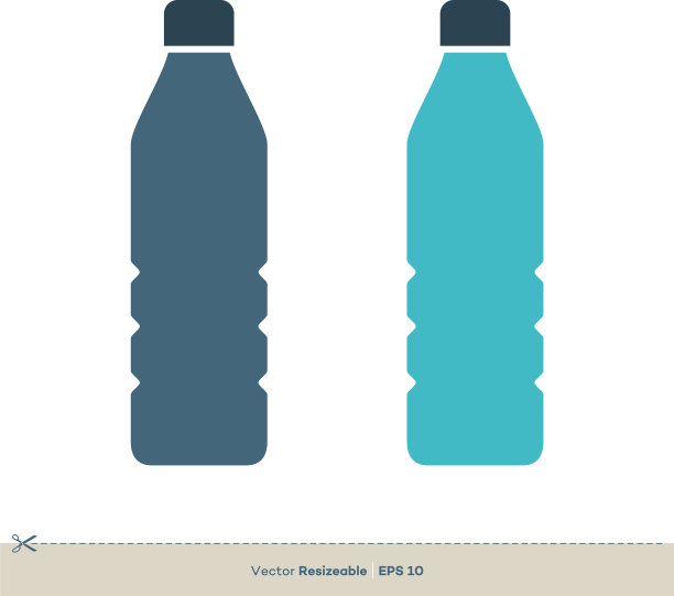塑料瓶图标标志模板设计eps 10图片下载