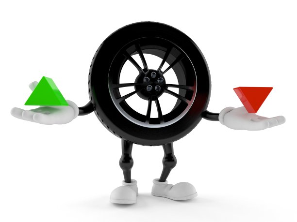 汽车车轮字符与向上和向下箭头图片下载