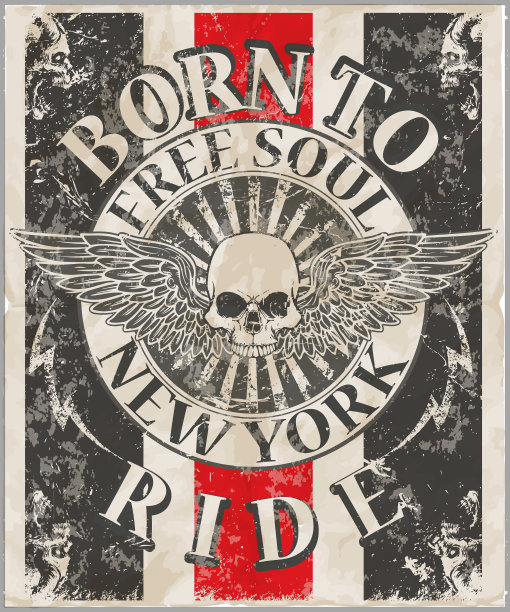 骷髅t恤图形设计t恤图形图片下载