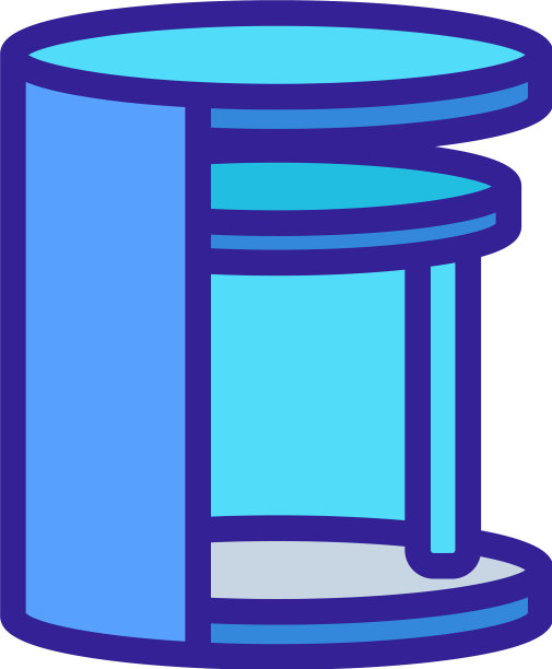 优雅的床头柜家具图标轮廓图片下载