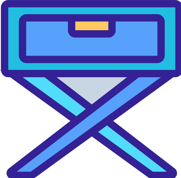 古董床头柜图标轮廓图片下载