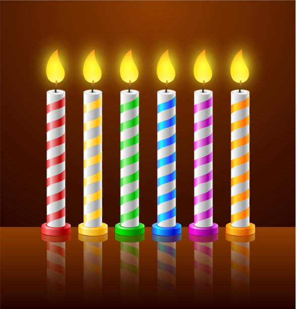 生日背景蜡烛图片下载