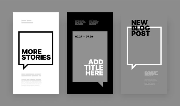 为社交媒体故事设置极简故事图片下载