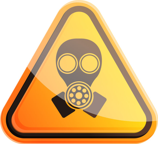 标志防毒面具图标卡通风格图片下载