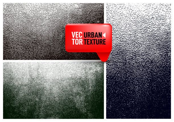 一套划痕垃圾城市纹理。灰尘覆盖危难粒状垃圾效果。苦恼的背景绿色，蓝色和灰色。矢量插图。孤立在白色背景上。图片下载