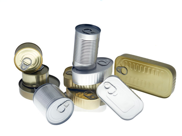 不同种类罐头食品的静物生活图片下载