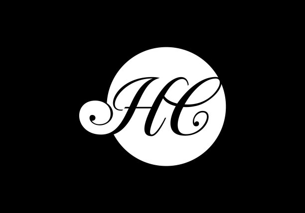 首字母h c标志设计模板图片下载