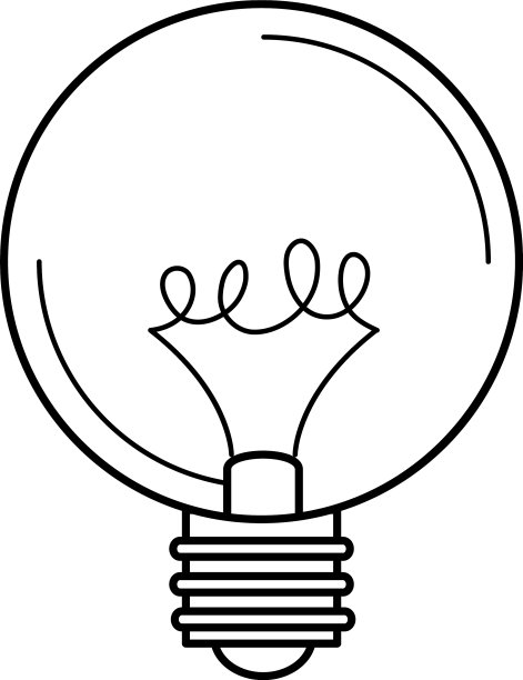 电灯泡圆灯的生态理念隐喻图片下载