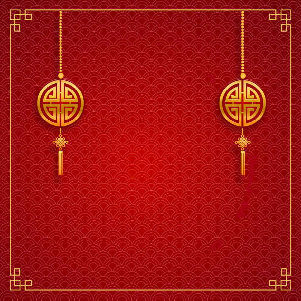 祝你春节快乐。红色背景与传统亚洲。中国意味着新年快乐，富有，生肖标志的问候卡，传单，邀请，海报，小册子，横幅，日历。图片下载