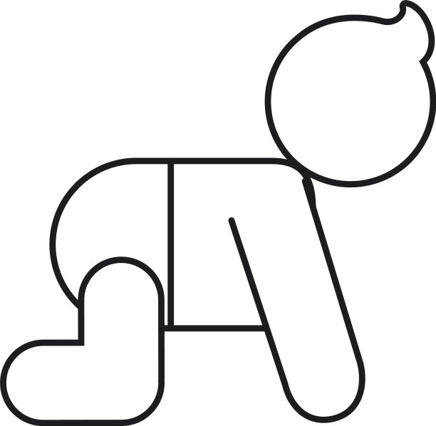 象形文字翻拍图标线条风格图片下载