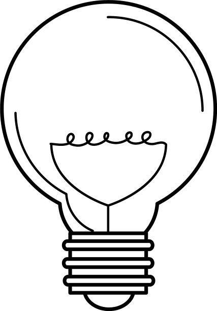 电灯泡圆灯的生态理念隐喻图片下载