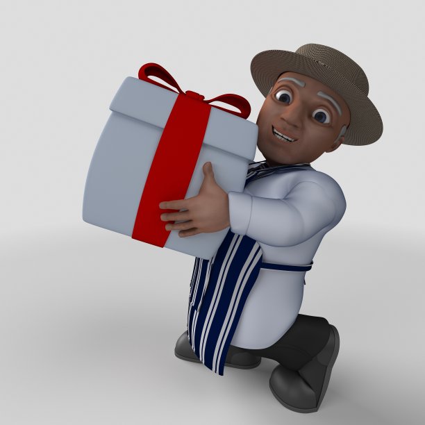 3D卡通屠夫角色图片下载