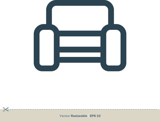 沙发扶手椅图标logo模板设计eps 10图片下载