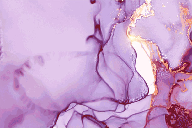 紫色、紫色和金色的石材背景与大理石的纹理图片下载