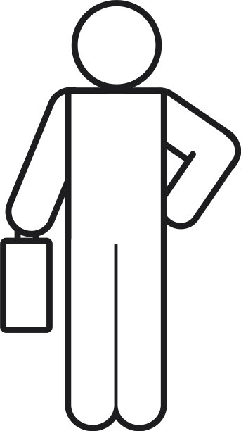 图形商人持有投资组合线图片下载